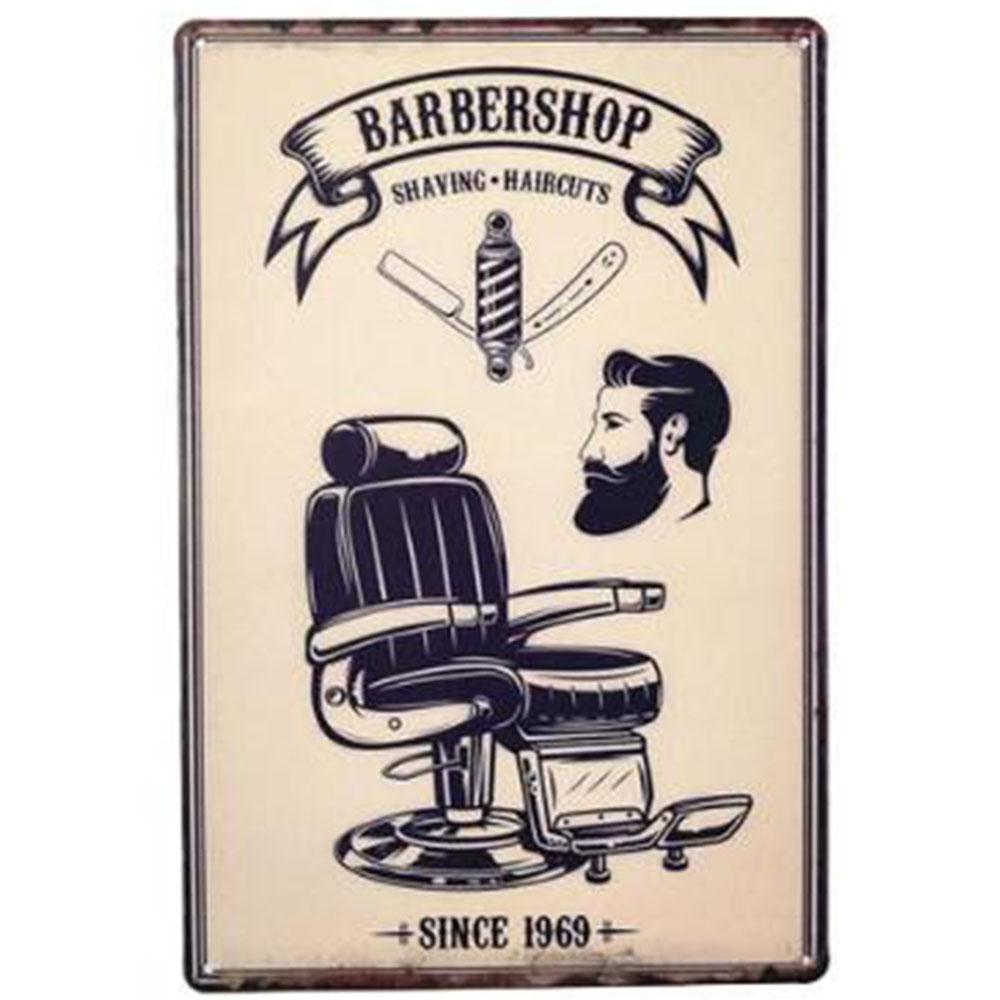 Ретро-постер для парикмахерской, винтажные металлические жестяные вывески, доска для украшения стен парикмахерской, жесть 20x30 см