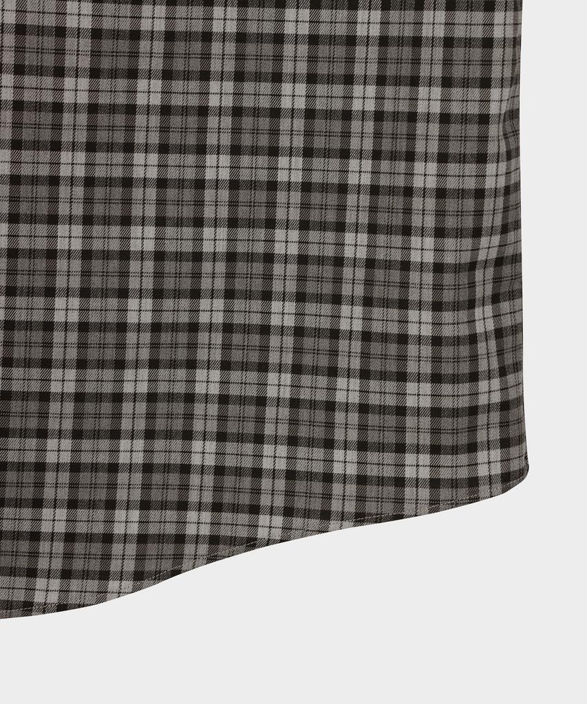 Рубашка BROOKS BROTHERS из твила в клетку, не требующая глажки (серый) (Bbthmmg307)