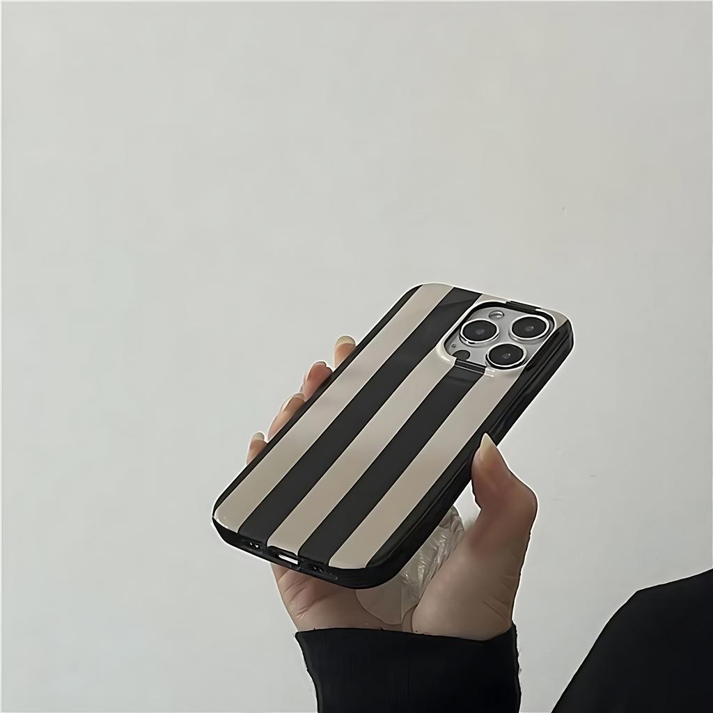 Ретро-полоски Instagram Простота Чехол для телефона для iPhone 17 16 15 14 13 12 11 Air Pro Max X XS 7 8 Plus Глянцевая пленка Жесткий ПК-чехол
