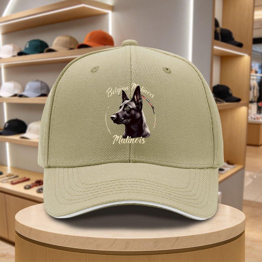 pc Belgian Malinois Dog Sandwich Baseball Cap Lightweight Printed Craft Unisex Hat Retro Sports Enthusiast UnisexS Trendy Cap