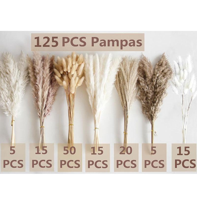 Source Yunnan Dried Flower Bouquet Combination, Real Flower Pampas Grass Home Decoration Reed Rabbit Tail Grass Dried Flowers