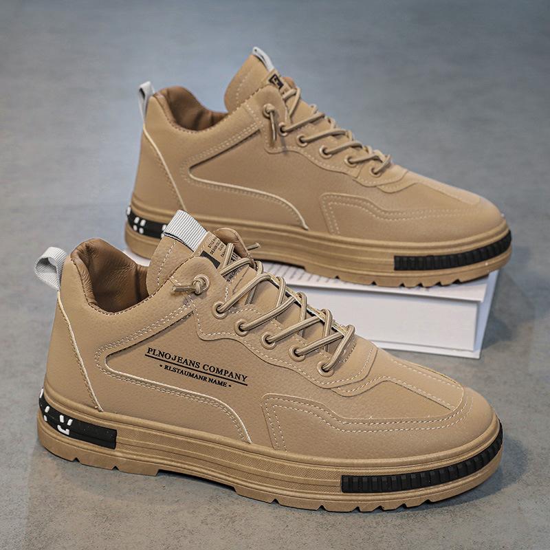 Men's Shoes Spring New Non-slip Wear-resistant Work Shoes Men's Trend Casual Tooling Shoes Mountaineering Sports Trendy Shoes