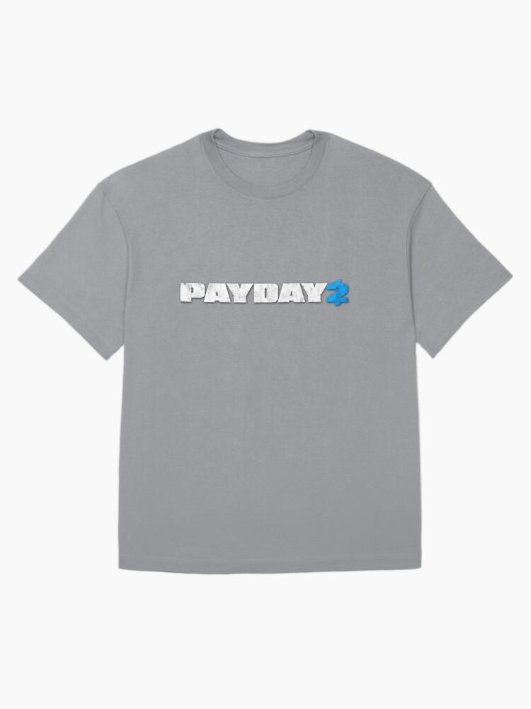 Футболка с логотипом Payday 2 Черная Оверсайз