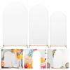 Wedding Arch Cover Fitted Wedding Arch Stand Covers Solid Color Round Top Arch Backdrop Wedding Party Ceremony Banquet Decor