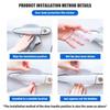 8PCS Clear Car Door Handle Bowl Protector Scuff Guard Anti Scratch For Volvo