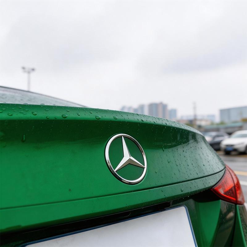 QNAT5 Черно-хромированная задняя звезда для Benz W205 A2058174500 Логотип Mercedes W177 W176 GLA GLC GLE A1778170100 Аксессуары для тюнинга авто