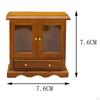 1/12 Dollhouse Display Cabinet Storage Stand Miniature Wooden Frame Furniture Model Smooth Polishing