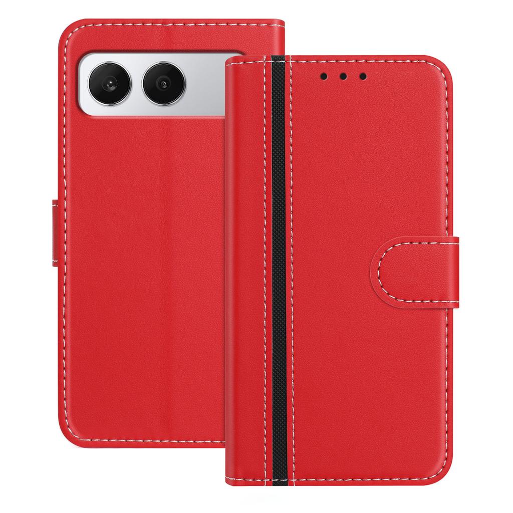 For OnePlus Nord 4 Phone Cases Wallet Stand Color Splicing Leather Cover with Magnetic Clasp