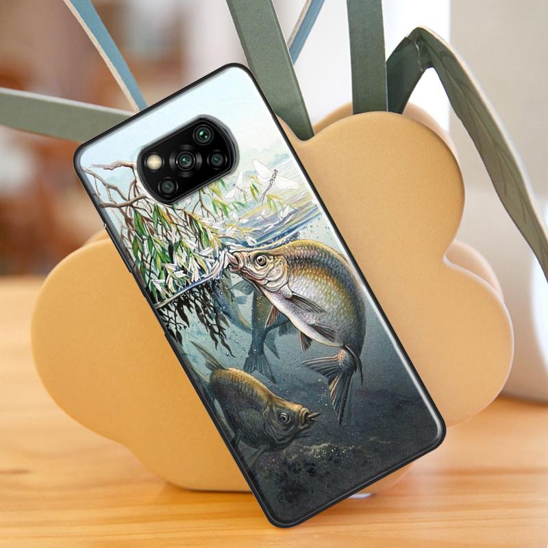 CARP FISH FISHING For Xiaomi Mi 10T 11T Pro Mi 11 Lite Case For POCO M3 Pro M4 F3 X3 GT X3 Pro Phone Shell