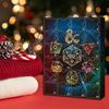 DND Advent Calendar 2024 Random Polyhedral Dice Countdown Calendar 24 Days Christmas Miniatures DND Figures Set for Kids And Adults
