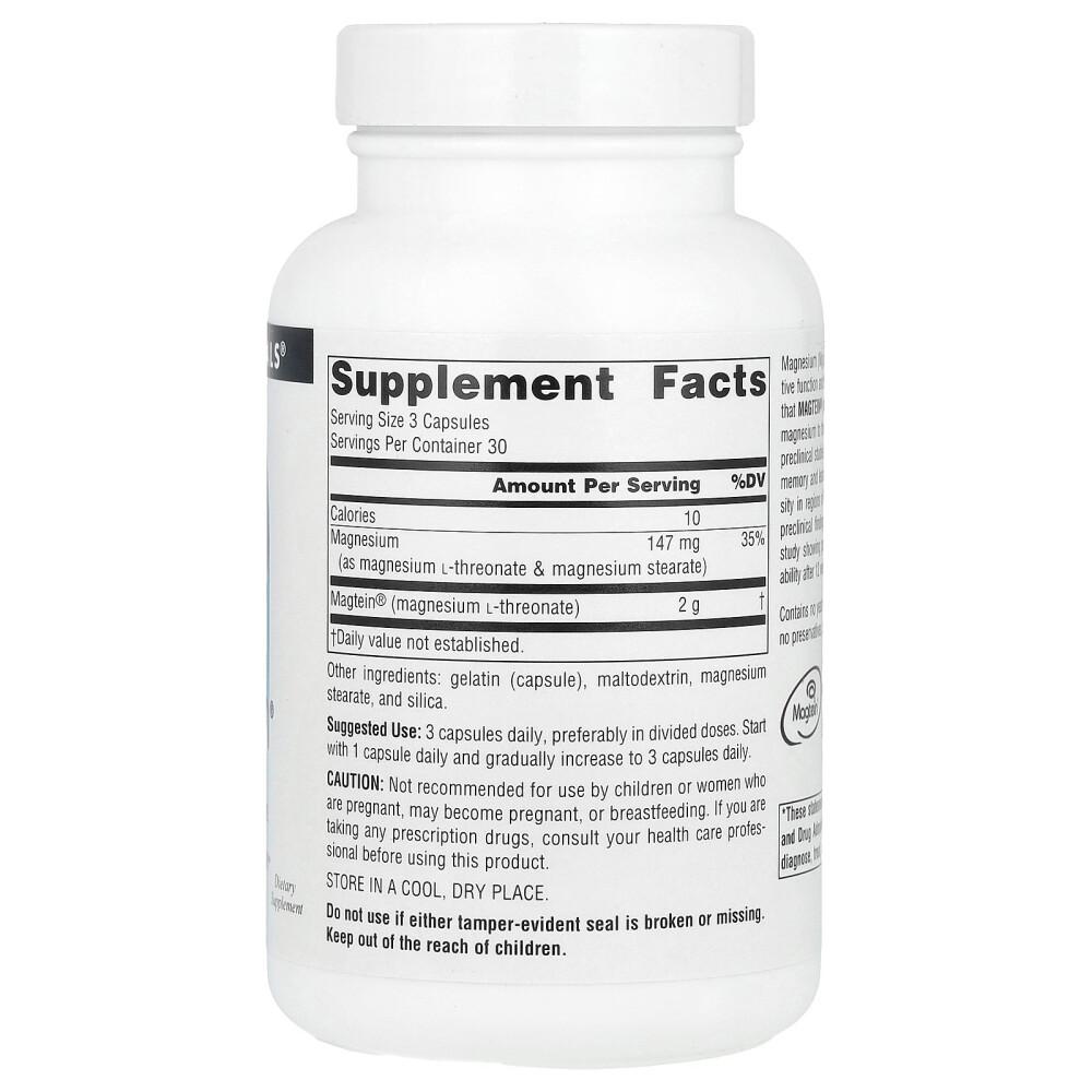 Source Naturals Magtein Magnesium L-Threonate 667mg Capsules, 90 Count