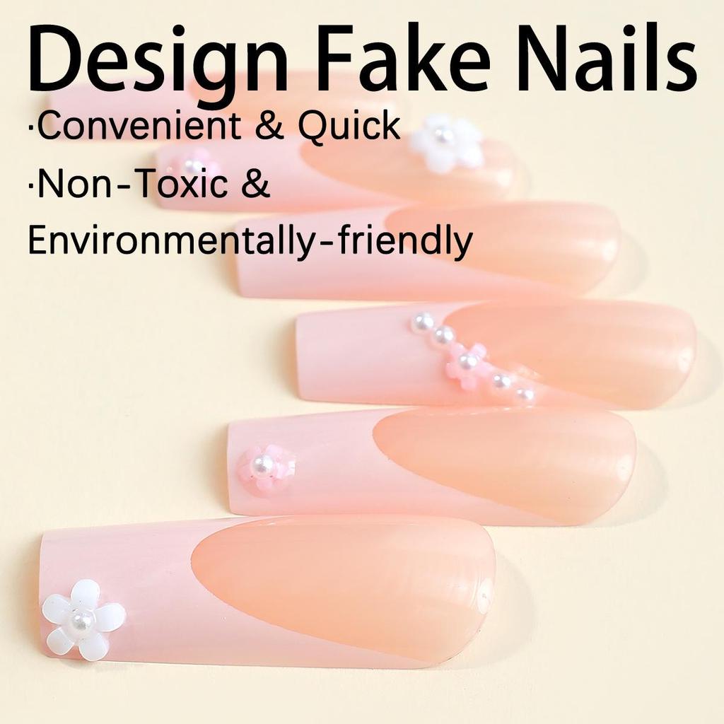 Small Fresh Water Pipe Nail Art Decals: Wearable, Waterproof Flower Designs in Light Luxury.