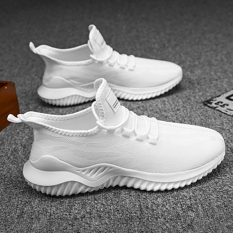 MAEDEF Мужская сетчатая повседневная обувь, дышащие высококачественные кроссовки, летние, на шнуровке, легкие, черные, большого размера, для ходьбы, мужские теннисные туфли