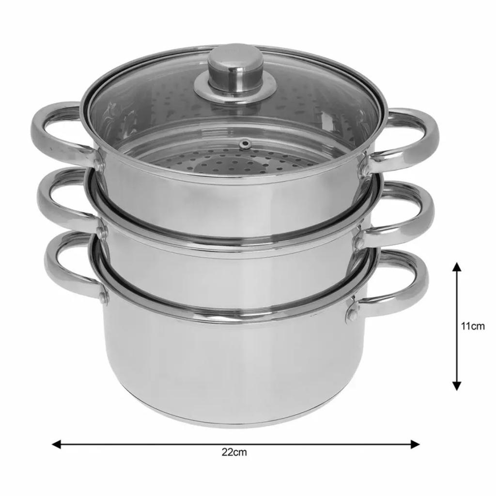 KINGHOFF STEAM POT 4 PIECES 22cm KH-3328