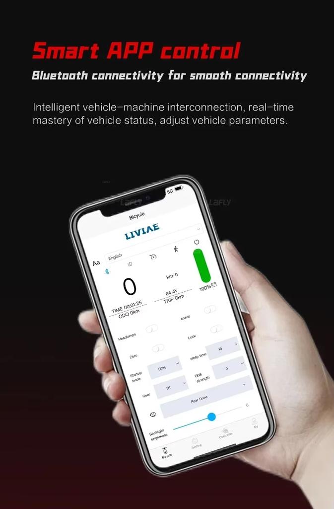 Электросамокат BOYUEDA S5 Двигатель 6000 Вт Аккумулятор 60 В 38 Ач Дальность полета 120 км Скорость 85 км/ч Приложение NFC Smart RGB подсветка Внедорожные электросамокаты