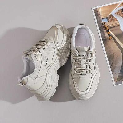 Теннисная подошва Туфли женские на толстом каблуке Размер 40 Лоферы Кроссовки для спорта Дизайнерские балетки Стиль Спортзал Стильные Вьетнам