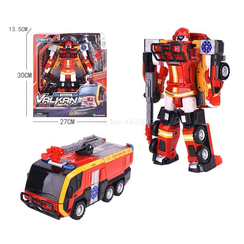 Новейший большой ABS Tobot Transformation Robot Toys Korea Cartoon Brothers Anime Tobot Deformation Car Bulldozer Toys для ребенка в подарок
