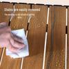 Portable Wood Grain Carbon Steel Roll-Up Camping Table