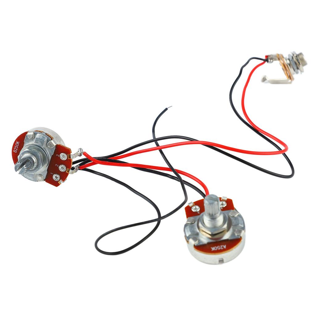 Жгут проводов для бас-гитары 250K B250K 1V1T Jack для точных деталей электрогитары, аксессуары