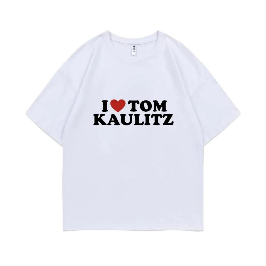 Немецкая рок-группа Tokio Hotel I Love Tom Kaulitz футболка Мужская Женская Винтаж Панк Готика Футболки с коротким рукавом