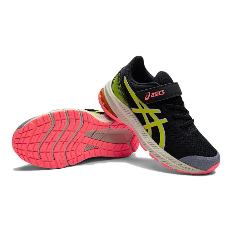 Asics GT-1000 11 Lightweight Stability Running Shoes Kids Sneakers Black Yellow 1014A361-002
