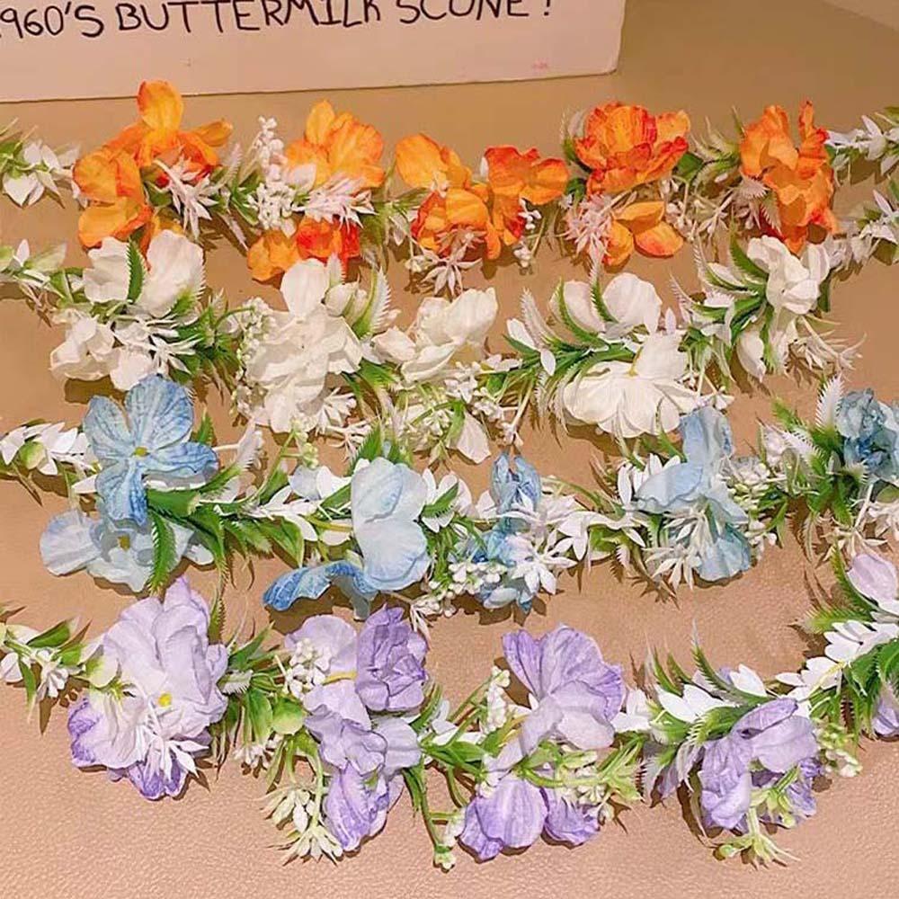 Украшения для волос Цветок Обруч для волос Имитация Цветочный венок Повязка на голову Свадебный головной убор Свадебные украшения