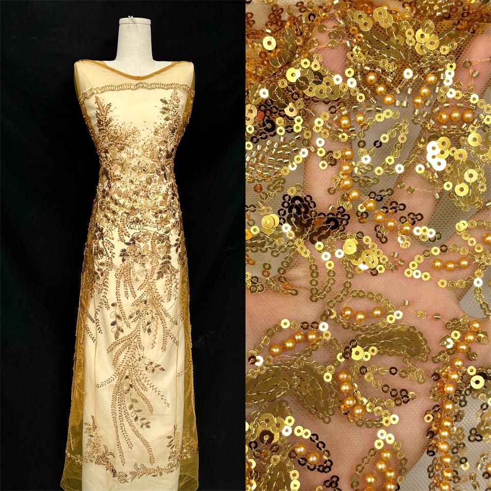 Роскошное Высококачественное Нигерийское Кружево Сеткой с Пайетками и Вышивкой, Африканское Кружево Сеткой 2025 Французский Тюль Лак для Женщин на Свадьбу