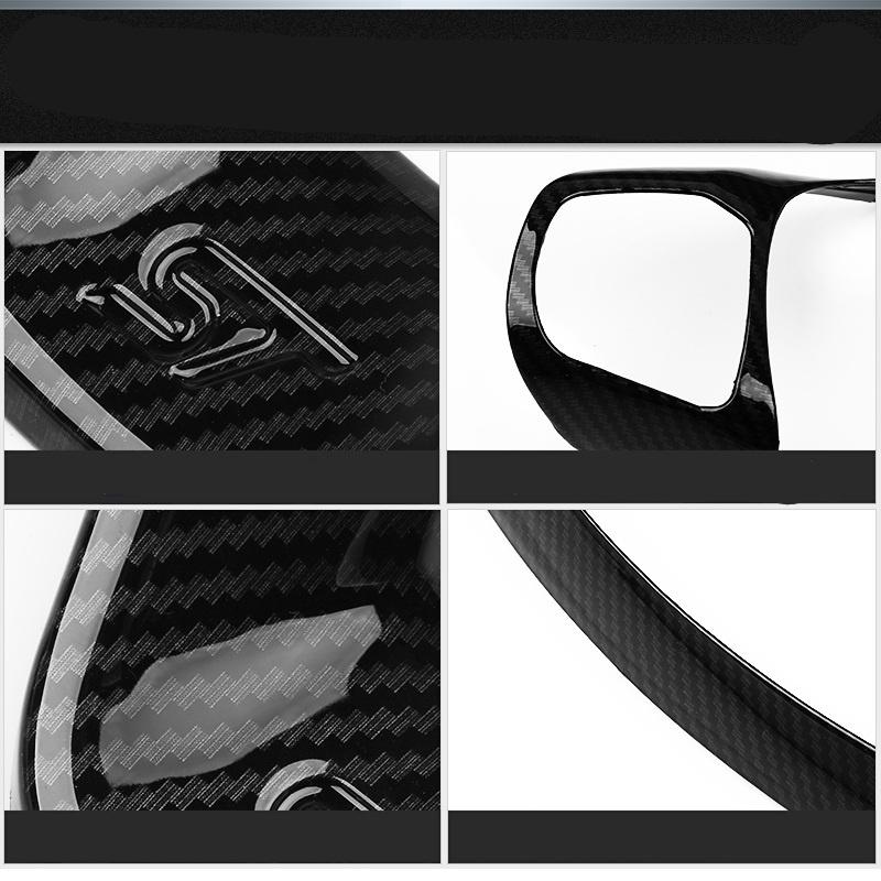 Для Focus 2018 2019 аксессуары для стайлинга автомобилей ABS углеродное волокно рулевое колесо кнопка рамка крышка чехол отделка наклейка