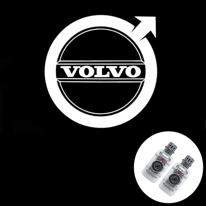 2026 New For Volvo Emblems 2PCS HD Car Door Welcome Lights For Volvo XC90 V90 V60 XC60 V40 S80 S60 S90 C40 XC40 V70 XC70 C30 C70