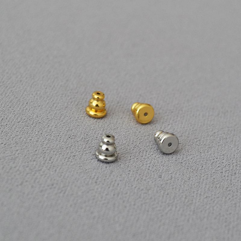 Позолоченная латунная нескользящая силиконовая беруши в форме тыквы-пули, ювелирные аксессуары для самостоятельного изготовления