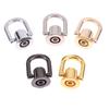 2Pcs Hardware Parts D-Shaped Ring Bag Side Clip Buckles Retro Metal Double D Buckle Handbag Chain Handles Connector Bag Strap