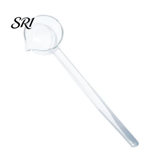 Ergonomic Glass Spoon Handmade Long Handle for Cooking Heat-Resistant Kitchen Utensil Adaptable Tool Stirring Serving Scooping Unique Gift Home Chefs