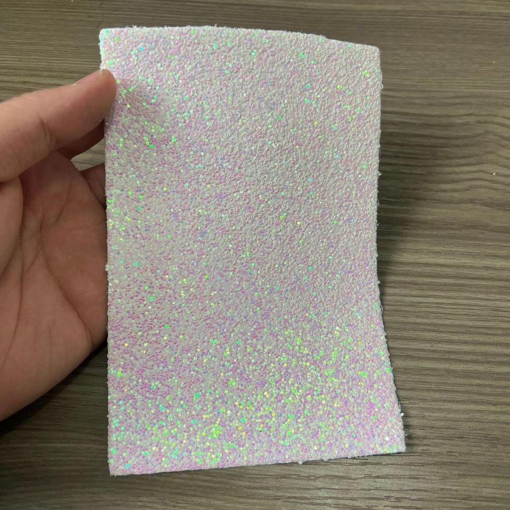 5/10Pcs Non Stick Rainbow Glitter Baking Cloth Shining Heat Resistant Ironing Sheets Fusion Beading