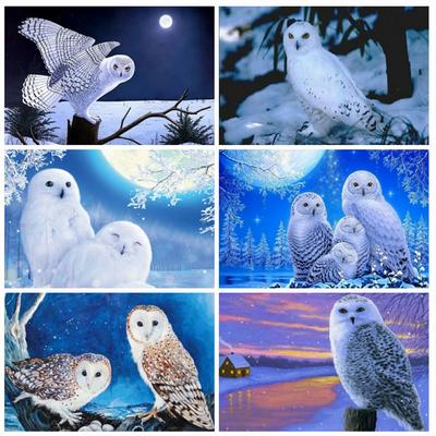 Алмазная картина, стразы с животными, 5D DIY, Алмазная вышивка, вышивка крестом, Сова, мозаика, распродажа, декор для дома