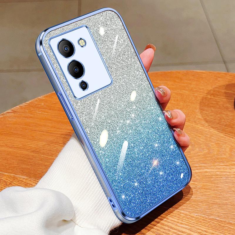 Модный блестящий чехол с градиентным покрытием для Infinix Note 12 Pro 20 30 Smart 8 7 Hot 30 30i Play Tecno Spark GO, силиконовая задняя крышка