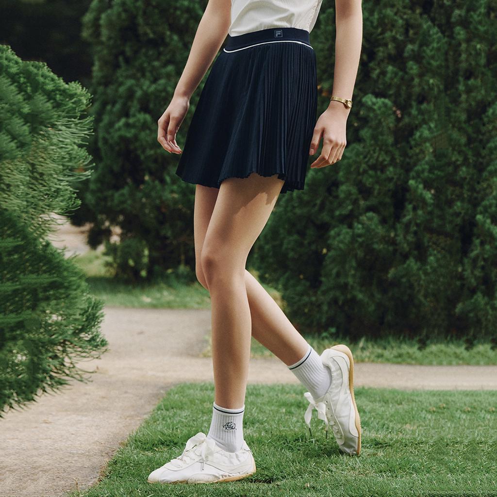Fila Теннисная Мода Простая Классическая Плиссированная Дышащая Спортивная Плетеная Теннисная Юбка Женские юбки A11W623337FBK