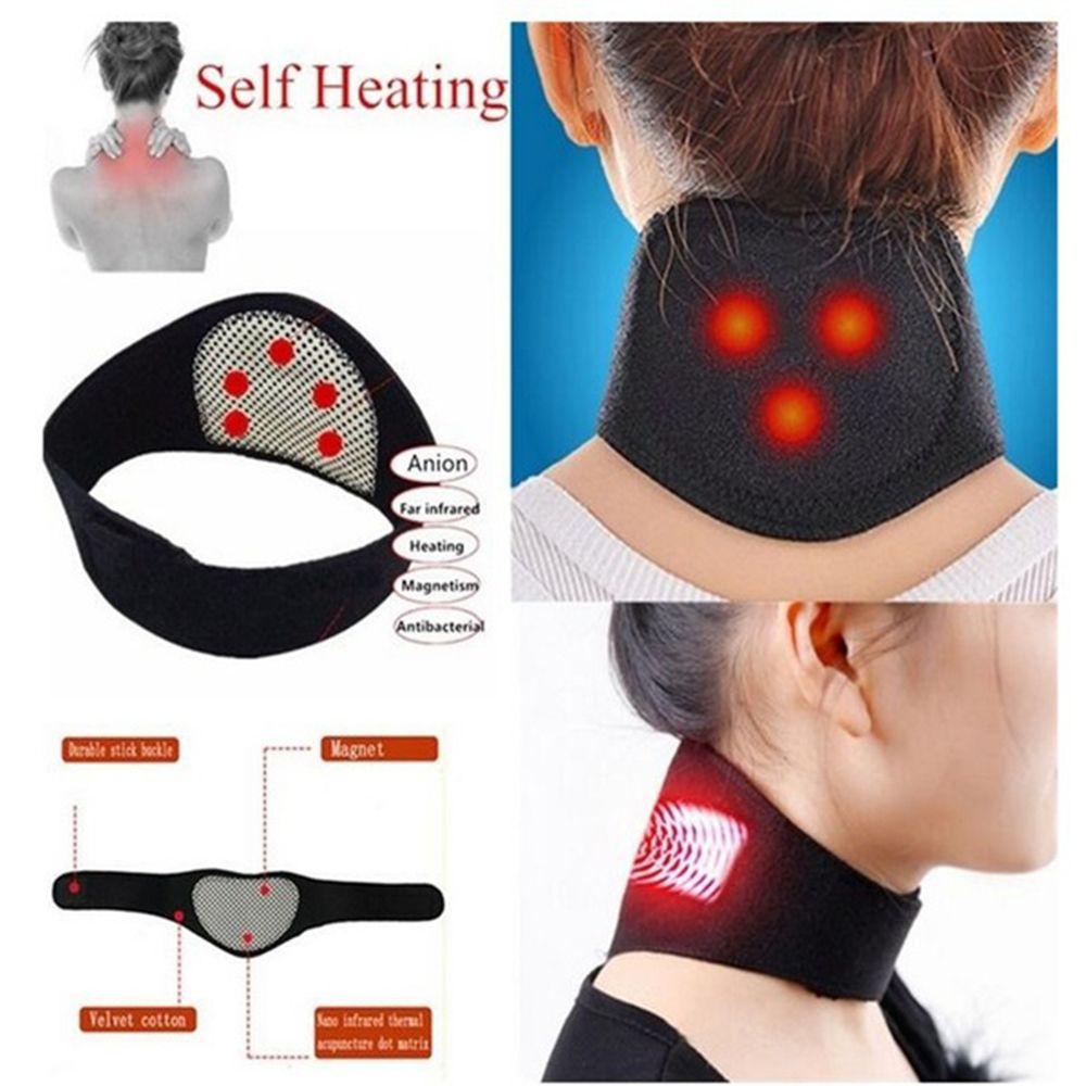 Far Infrared Tourmaline Massager Warmer Cervical Disc Therapy Neck Care Collar Neck Support Self-heating Pad Magnetic Neckband