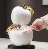 Folk Art Gourd Ornament in Epoxy Resin Lucky Persimmon Ruyi Chinese Sculpture for Living Room for TV Cabinets