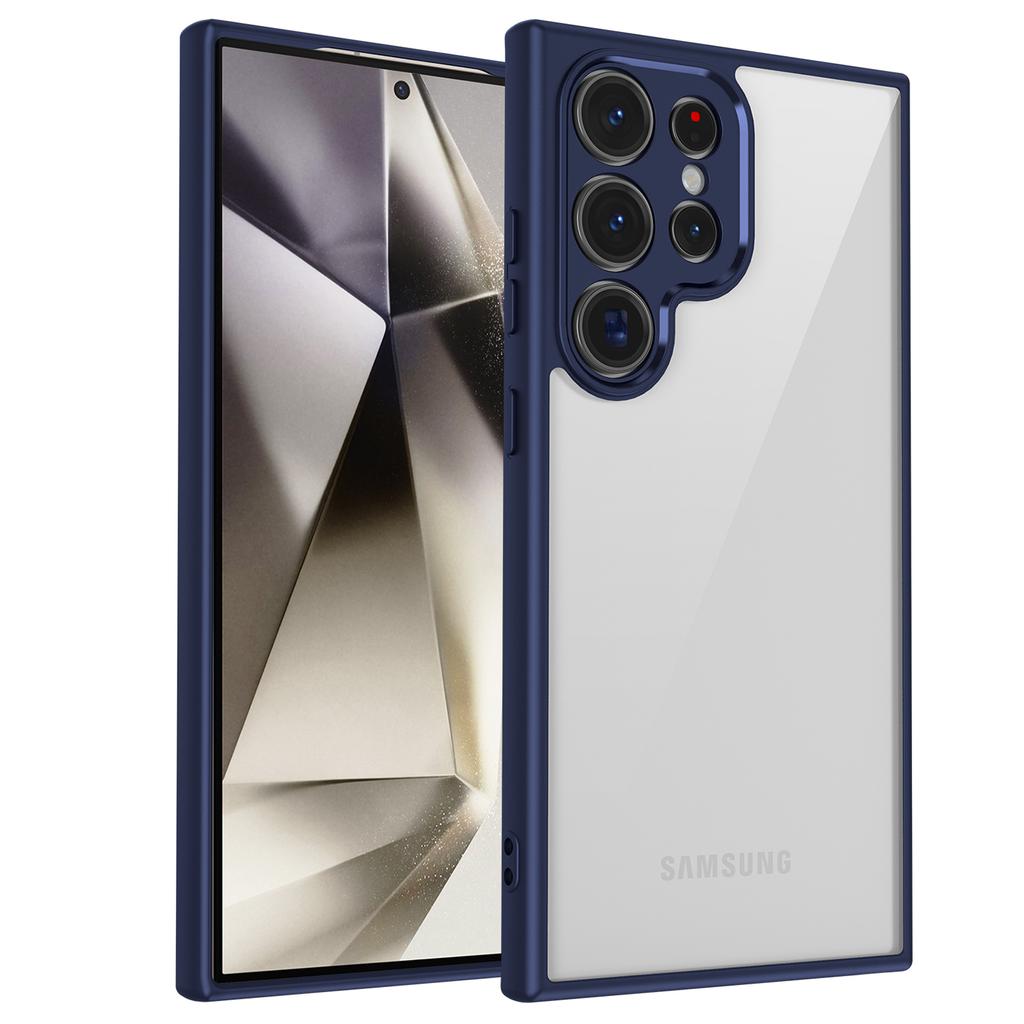 Чехол для Samsung Galaxy S22 Ultra 5G Матовый Skin Touch Прозрачный PC + TPU Ударопрочная задняя крышка телефона