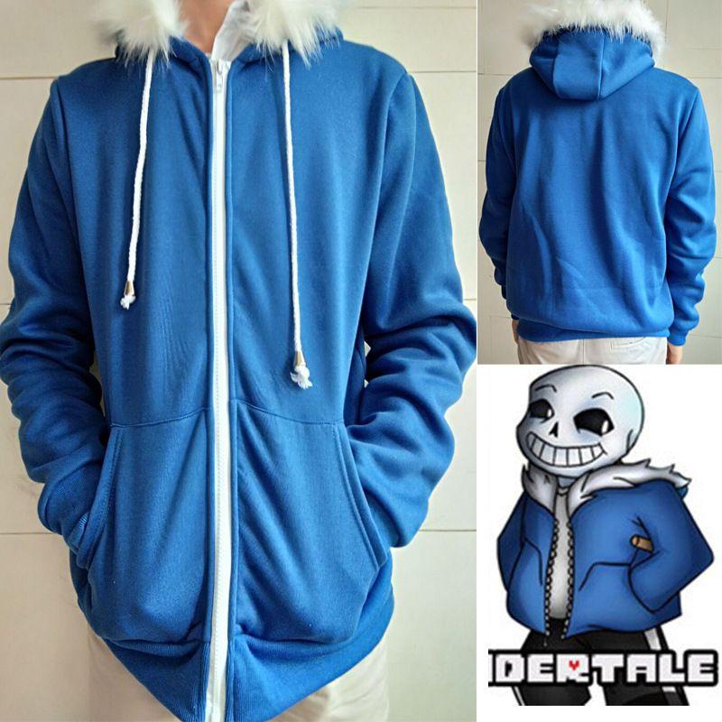 Модный игровой костюм-худи Санса из Undertale с качественной маской и перчатками