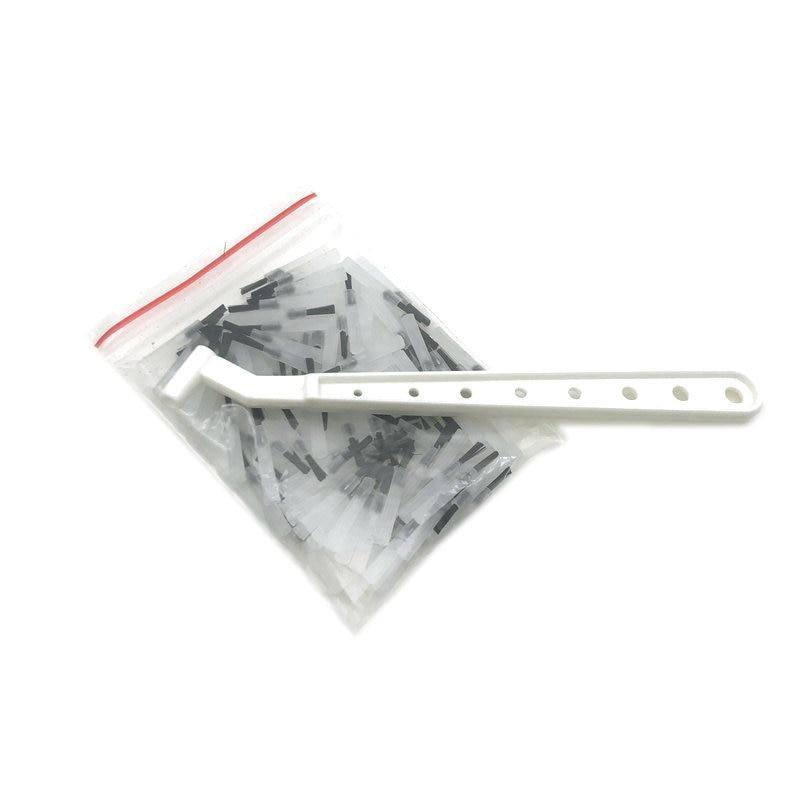 Стоматологические 100 шт. надежные одноразовые композитные насадки для кистей с 1 ручкой