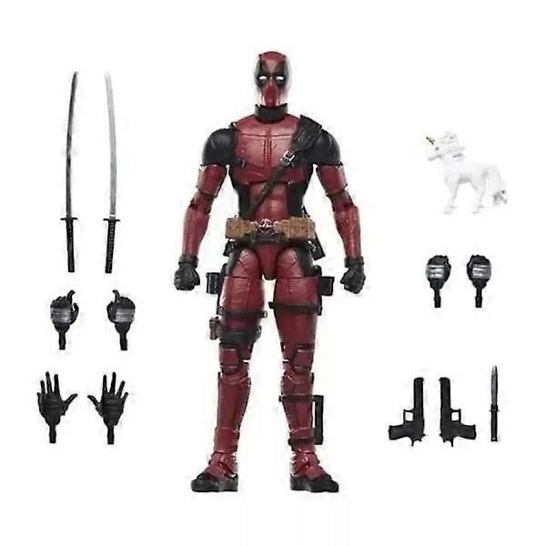 Deadpool doll, approximately 20cm tall, X-Men Legend Marvel LED toy, children's gift