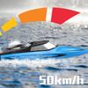 Remote Control Boat 50km/h High Speed 2.4GHz Remote Control Ship Toy Gift for Kids Adults Boys Low