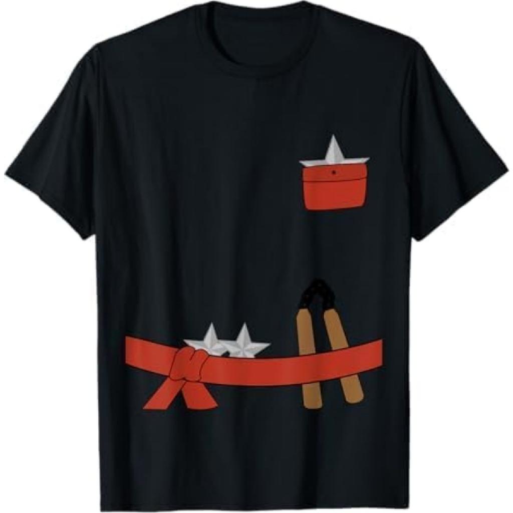 Kids Cute Ninja Halloween Costume T-Shirt T-Shirt Khan Mens Womens Tank Top Sweatshirt Hoodie 396 Black