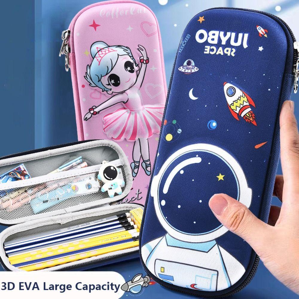 Пенал большой емкости EVA Pen Bag Cartoon Pen Box Student