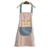 Restaurant Chef Apron Waterproog Oil Proof Easy Cleaning Kitchen Cooking Apron for Home Pink