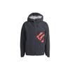 Printed Hooded Zip-Up Casual Long Sleeve Jacket Men Jackets Black IP1437