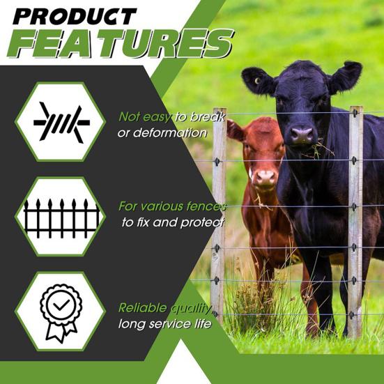 1 Set Electric Fence Insulator Screws Fence Ring Post Self-Tapping Insulator Labor-Saving Wood Post Insulator Grid System Accessories