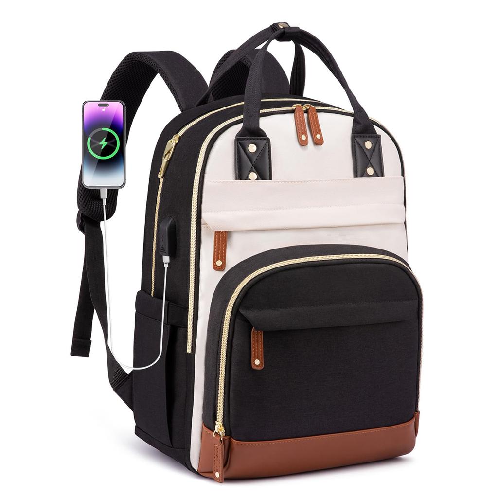 Стильный рюкзак для ноутбука для женщин – вместительная дорожная и студенческая сумка с зарядкой через USB и замком от кражи