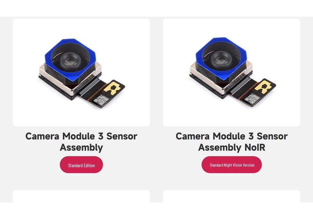 Модуль камеры Raspberry Pi IMX708, 11,9 МП, автофокус, выбираемое поле зрения